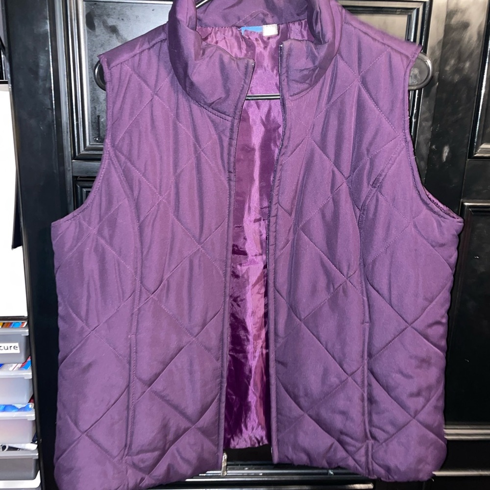 A purple vest.
